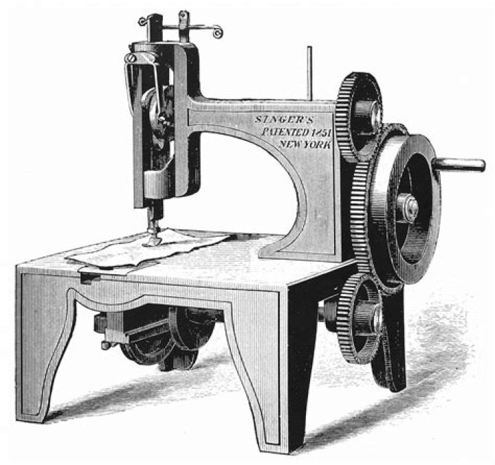What were the advantages of the sewing machine invention?