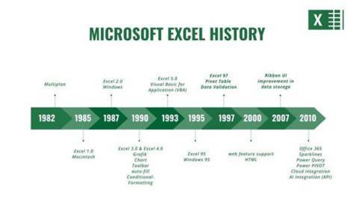 When did businesses start using Excel?