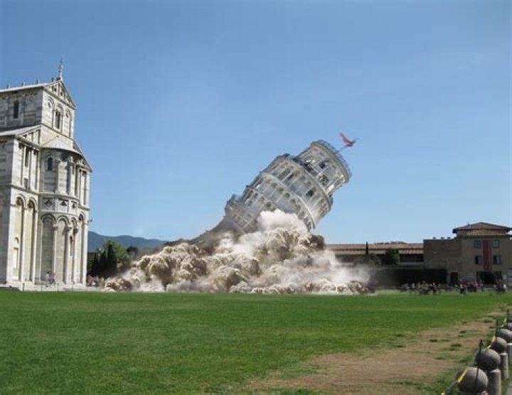 When did the first tower get hit?
