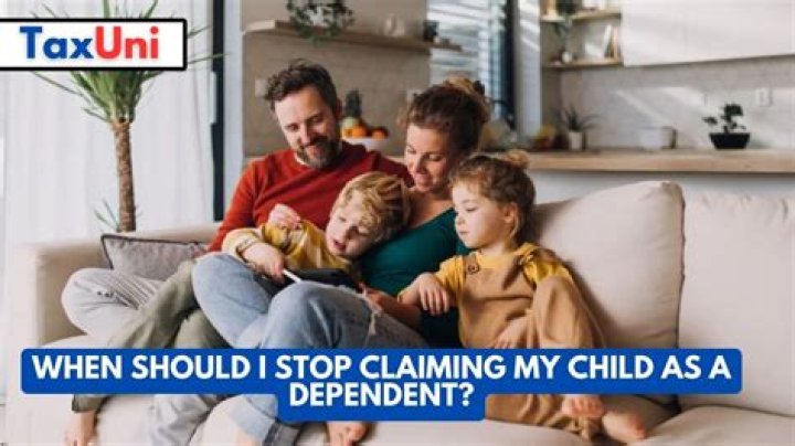 When should I stop claiming my child as a dependent for health insurance?