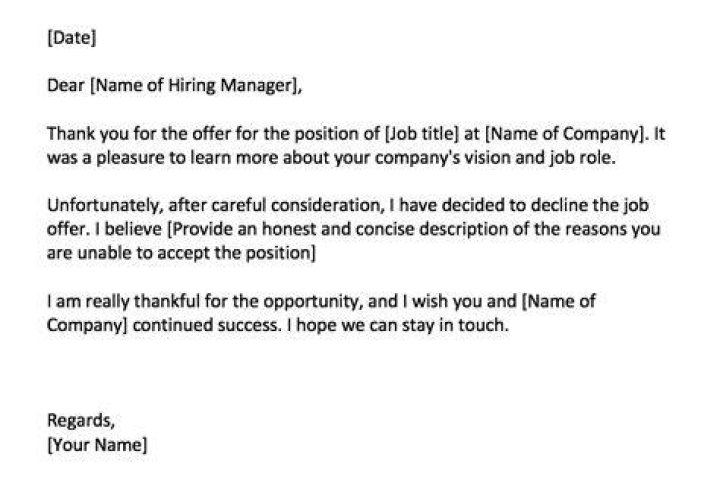 When the job offer comes in low?