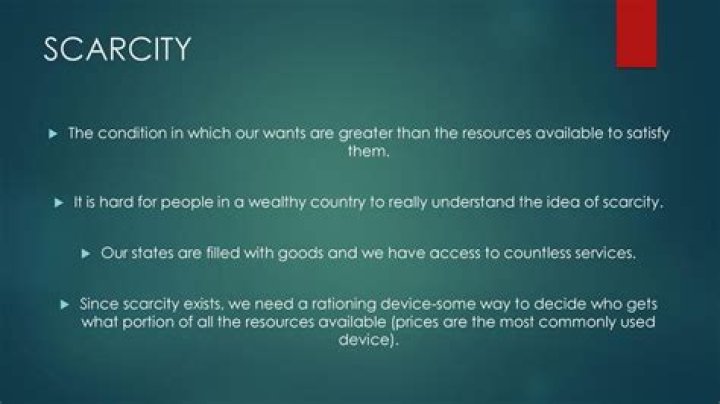 When wants are greater than the resources available to satisfy them scarcity exits?
