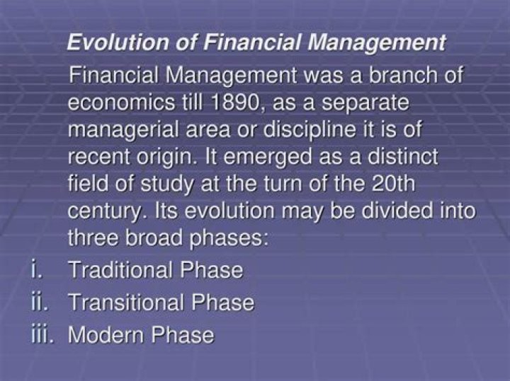 When was father of Financial Management born?