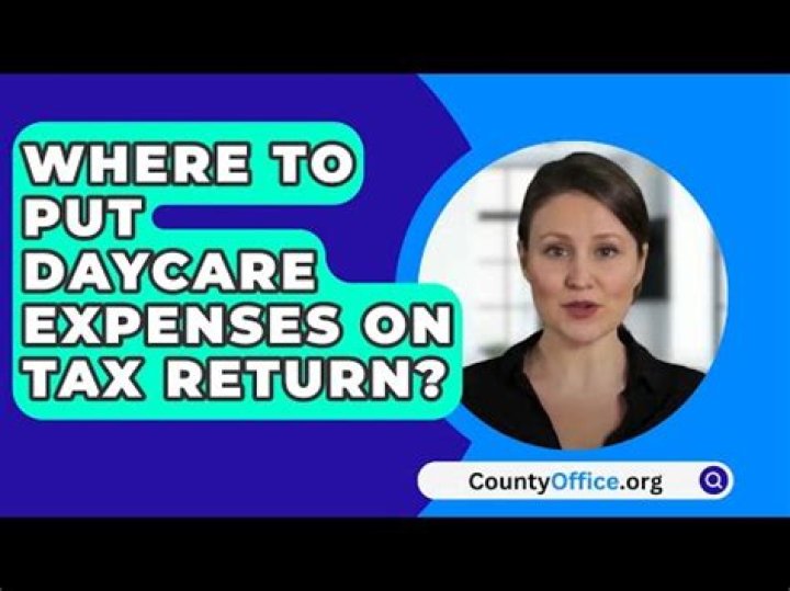 Where do you add daycare expenses on tax return?