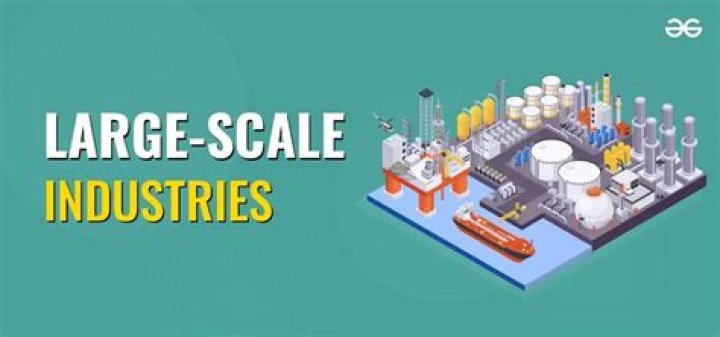 Which are the characteristics of large scale industries?