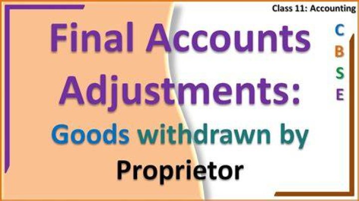 Which entry is passed for withdrawing of goods by the proprietor for personal use?