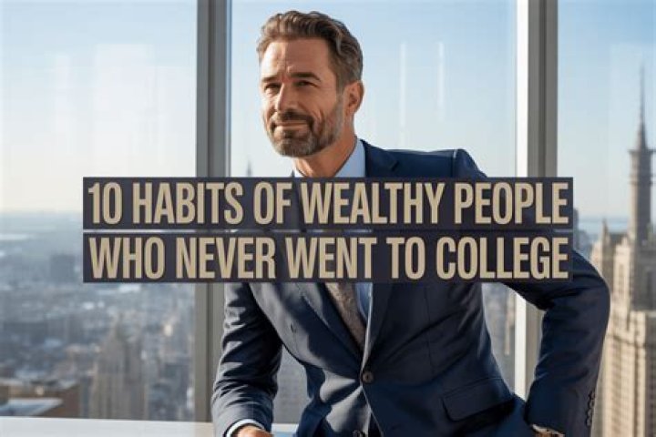 Which rich people never went to college?