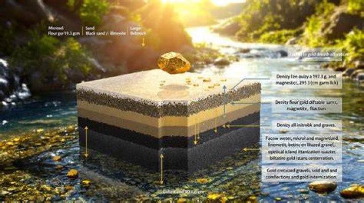 Which river is alluvial gold?