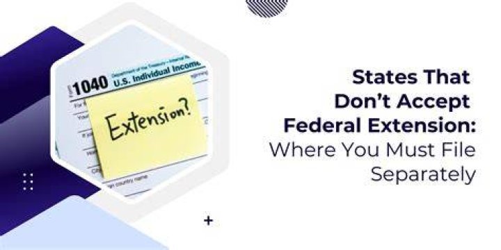 Which states accept federal extension for S corporations?