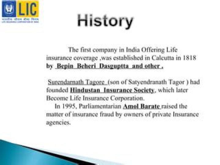 Which was the first insurance company established in 1818?