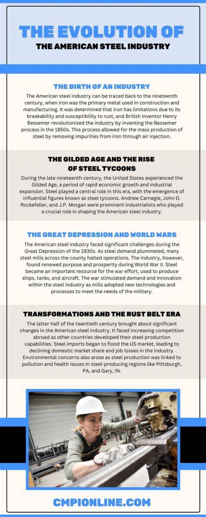 Who dominated the American steel industry?