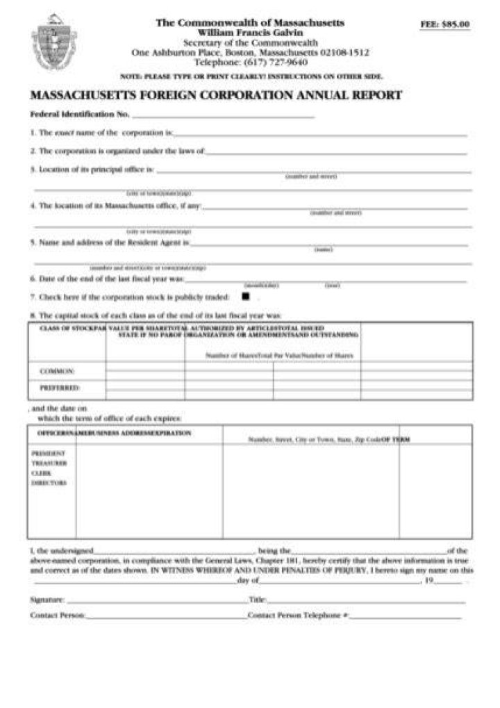 Who is required to file a ma annual report?