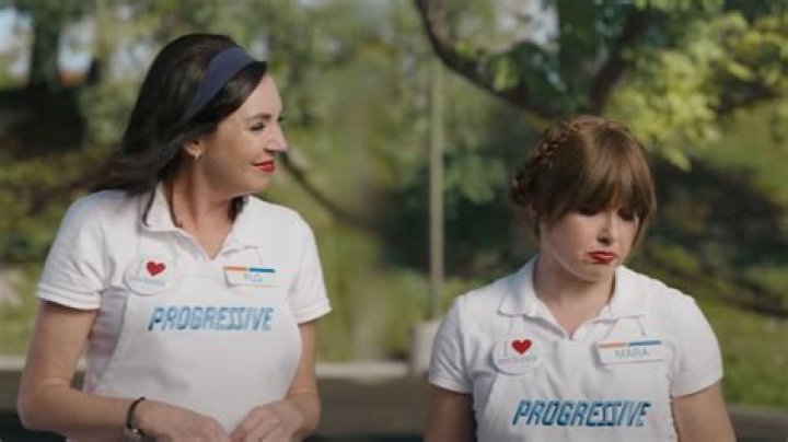 Who is the girl in the Progressive sign commercials?