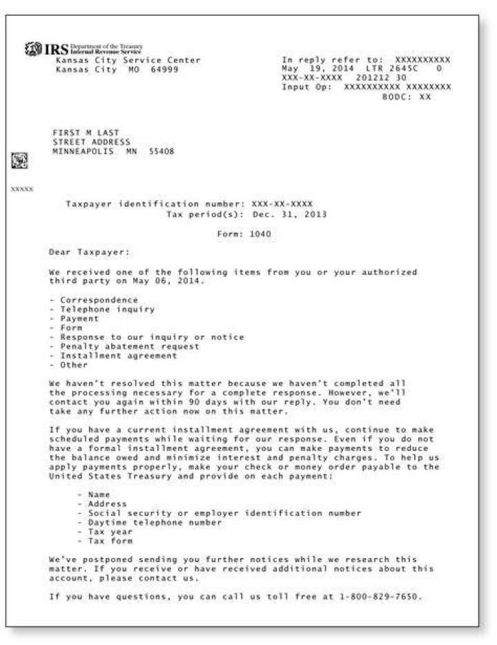 Why am I getting a letter from the IRS 2020?