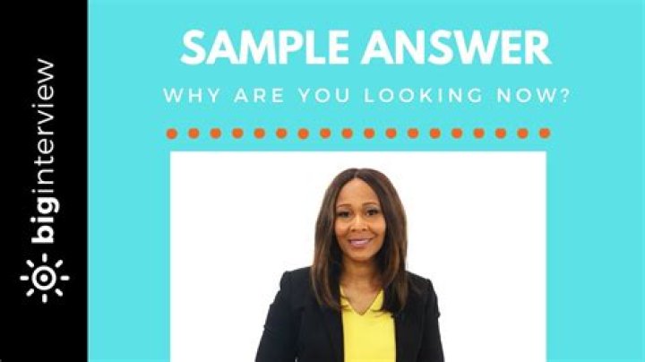 Why are you looking for a new position answer?