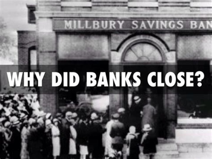 Why did banks close during the Great Depression?