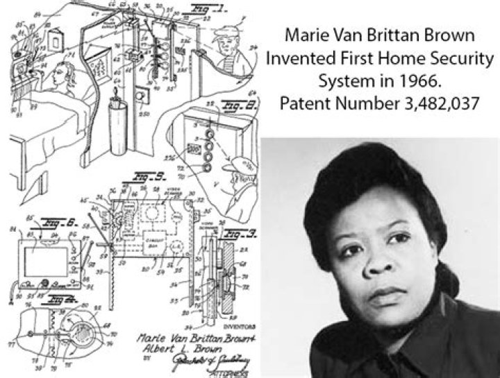 Why did Marie Brown invent the security system?