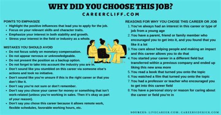 Why did you choose for this job?
