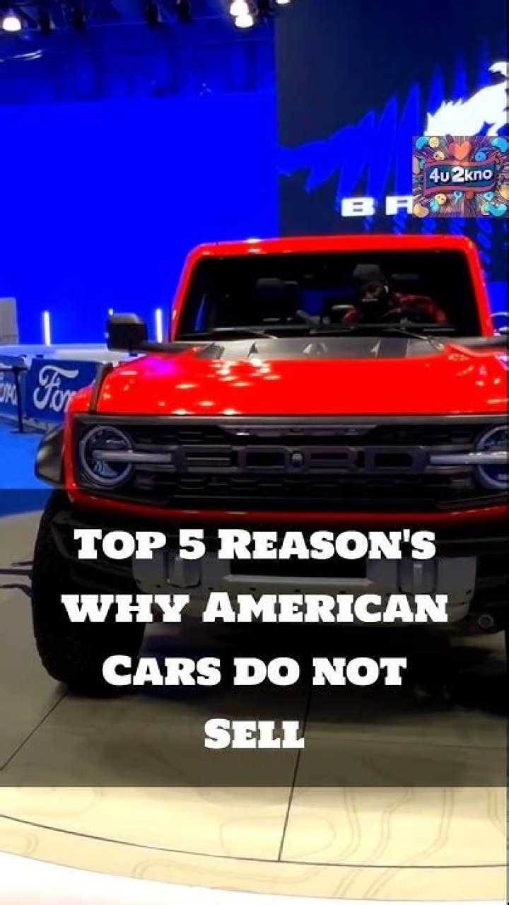 Why do American cars not sell in Europe?