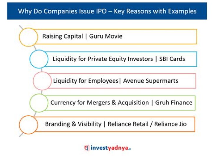 Why do companies issue IPOs?