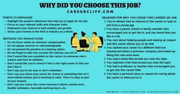 Why have you chosen this field as your career?