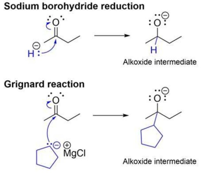 Why is sodium borohydride used in reduction?