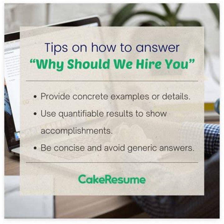 Why should we hire you for this position examples?