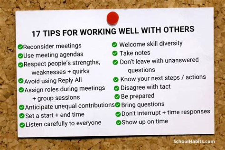 Why should we work well with others?