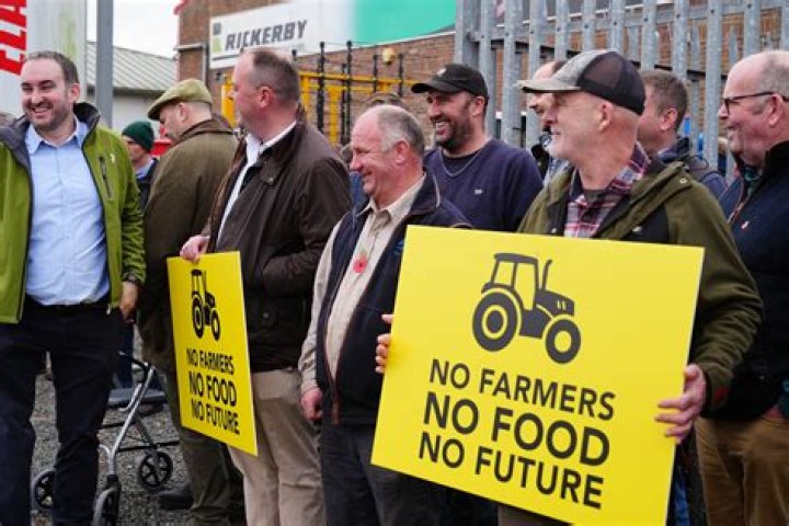 Why were farmers in Massachusetts protesting?