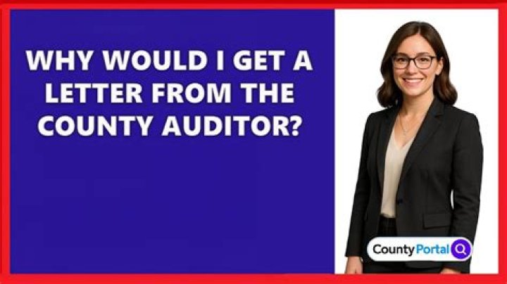 Why would I get a letter from auditor?
